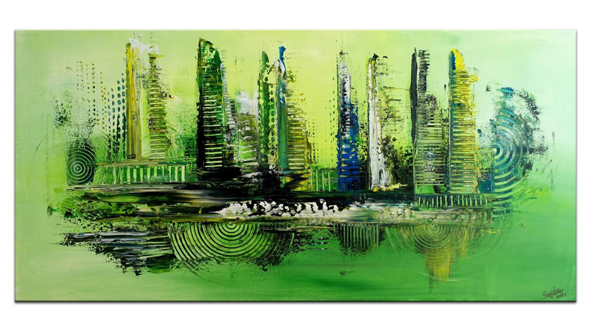 Abstrakte Kunst Grün 