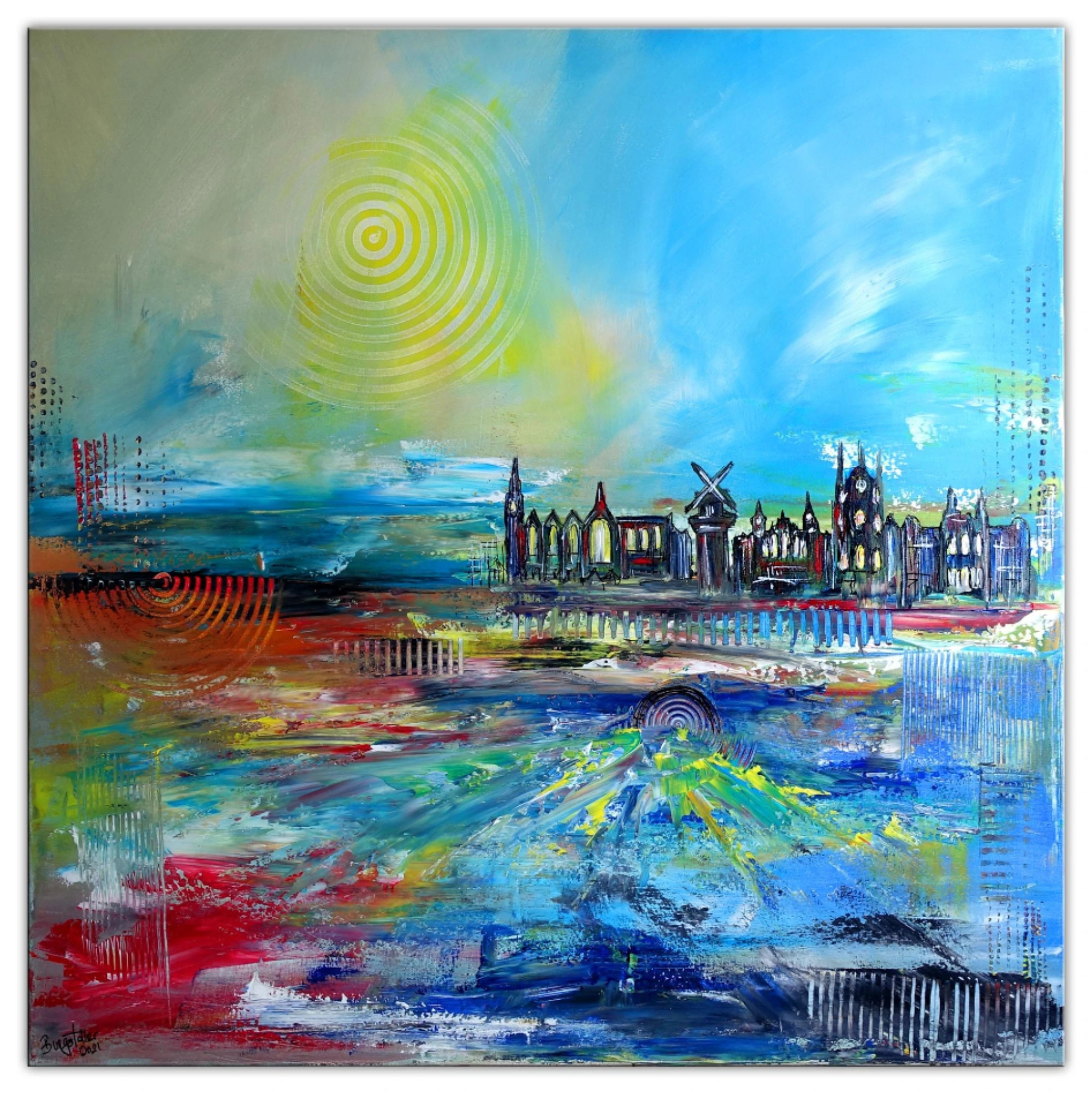 Amsterdam - Abstraktes Wandbild 