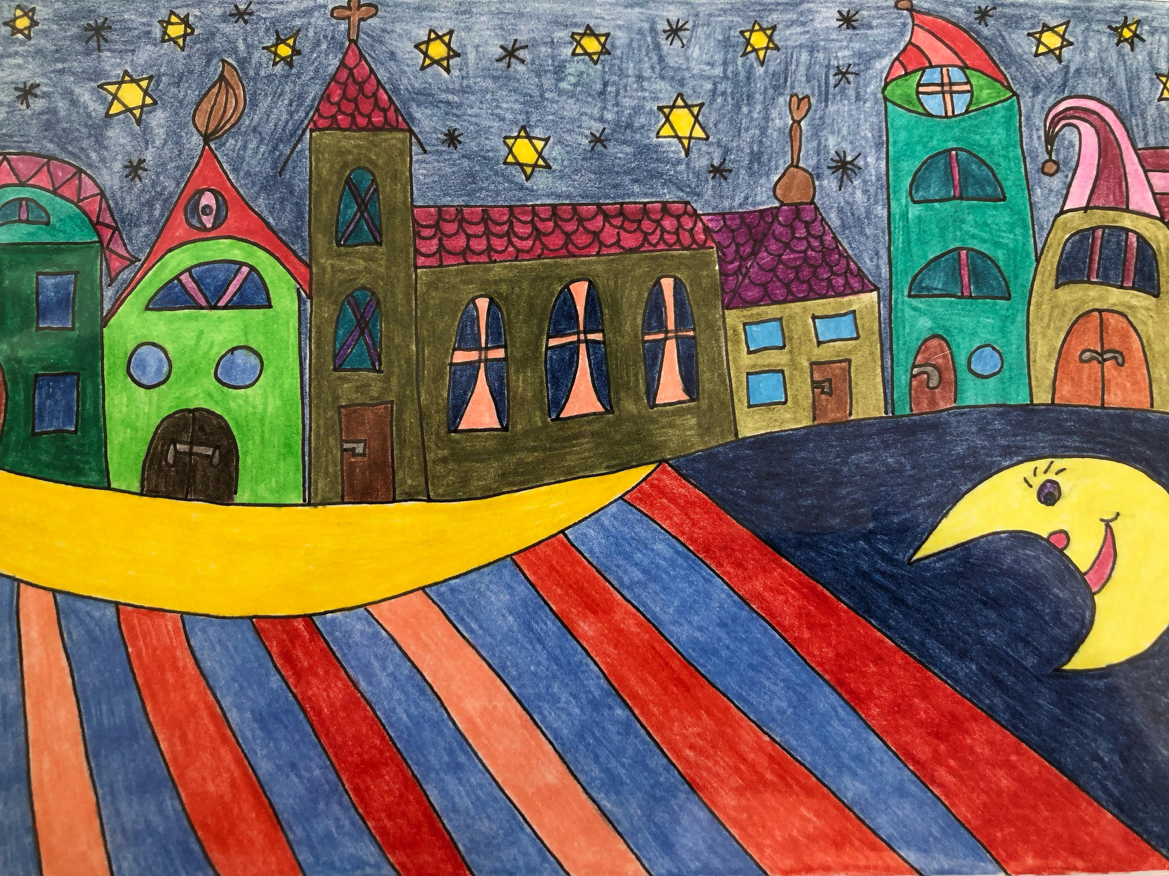 Serie Hundertwasser a la Gasser Style, Bild 1