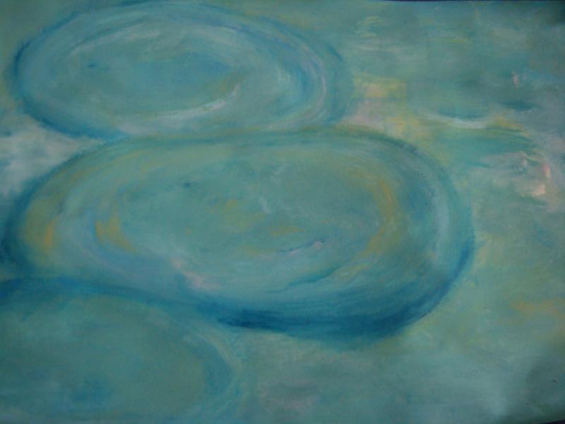 Des pierres dans l'eau