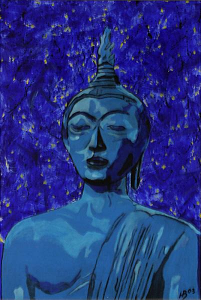 Buddha in Blau
