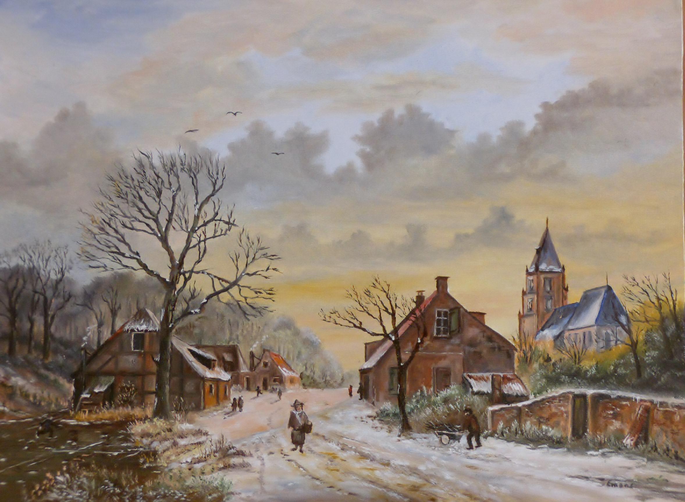 Winterlandschaft mit Kirche