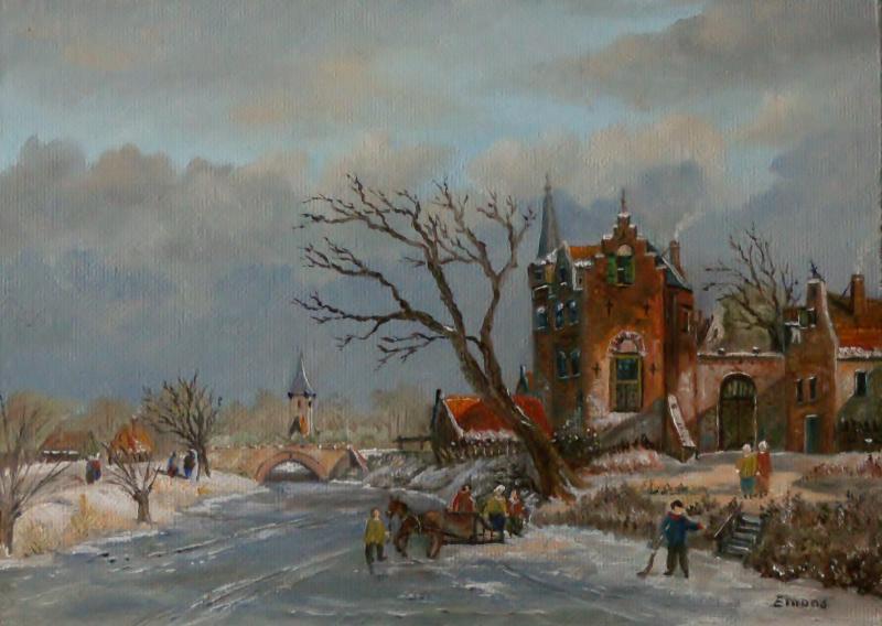 Winterstimmung mit Gracht