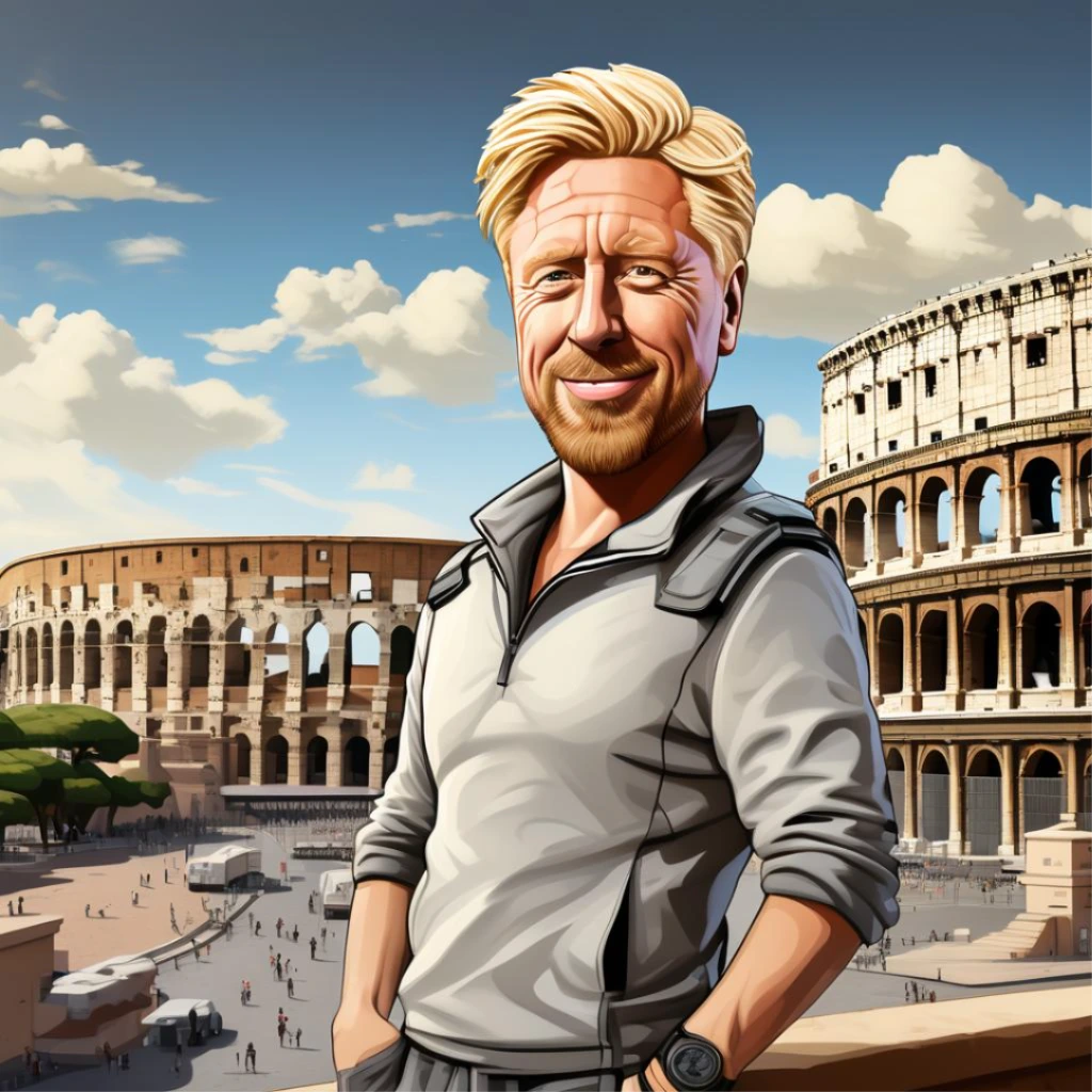 Boris Becker Karikatur 