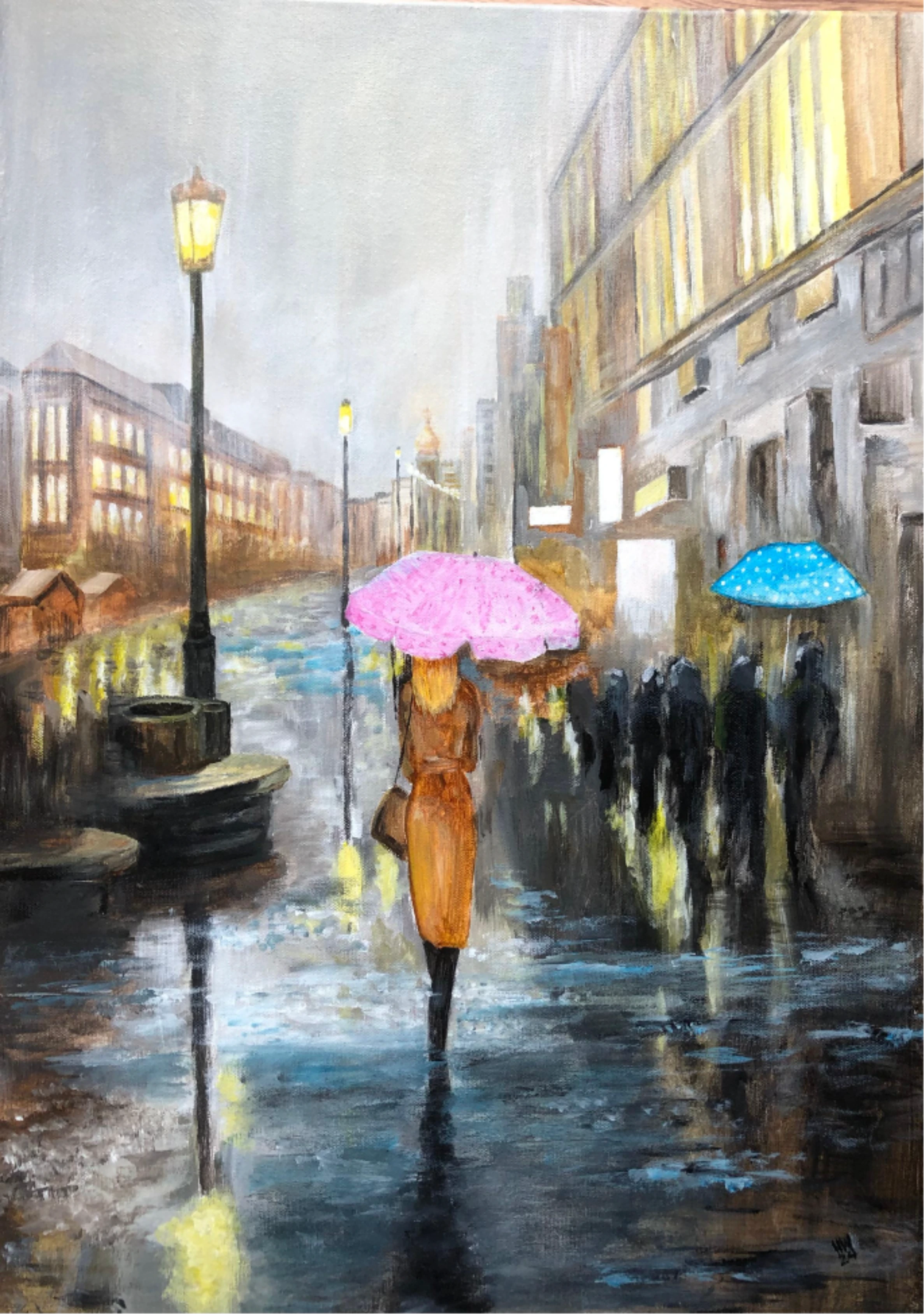 Abendregen in der Stadt