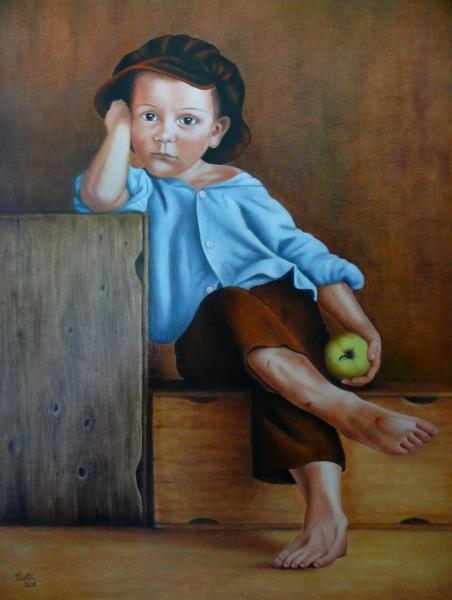 Small Guy with an Apple