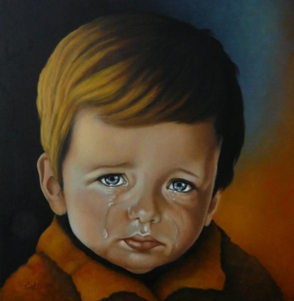 Weeping small boy