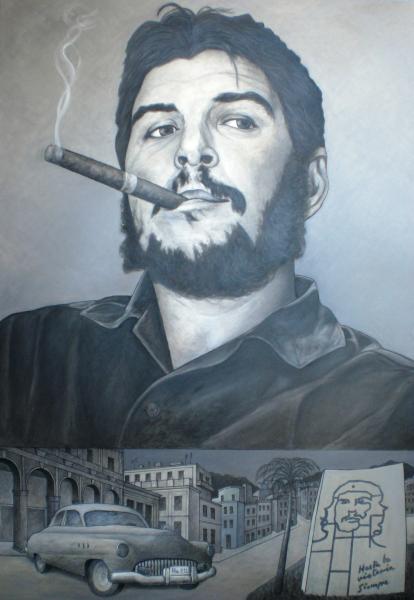 Che Guevara, 2012,oil on canvas, 200 x 140 cm  - 
Ernesto Che Guevara was a Marxist revolutionary who later became a pop cultural hero.