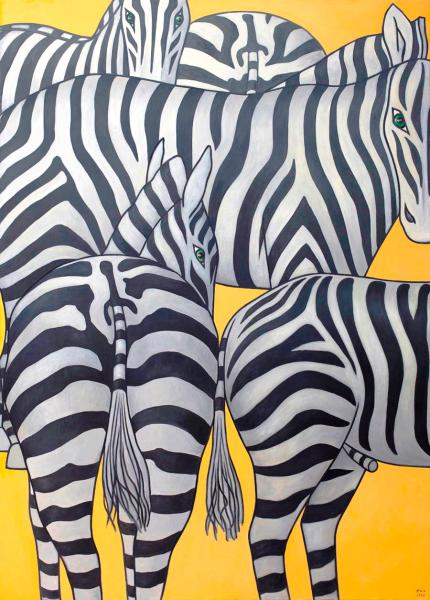 Zebras in the Savanna 