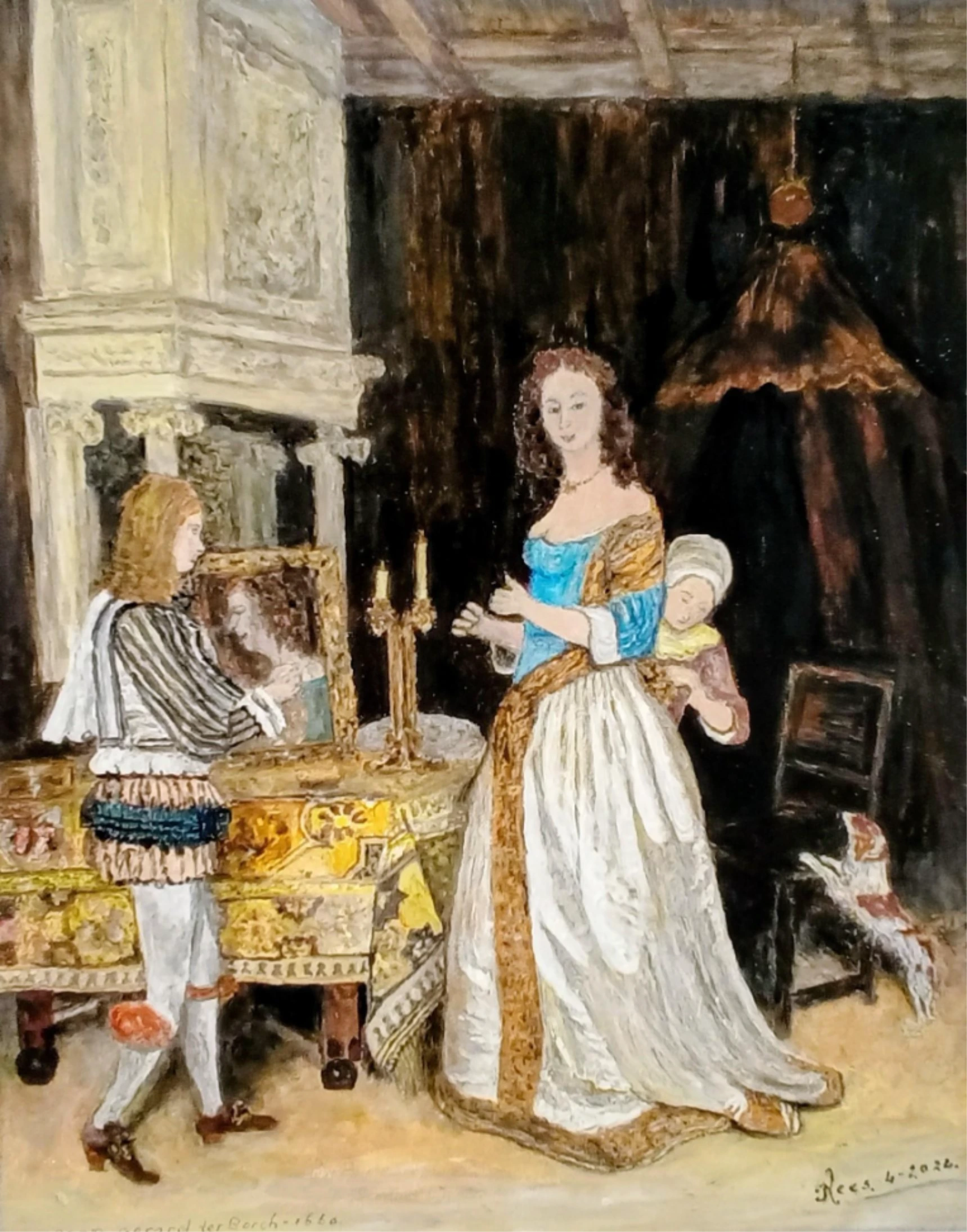  Meisje aan haar toilet 