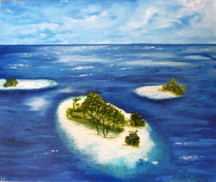 Die versunkenen Inseln im Meer