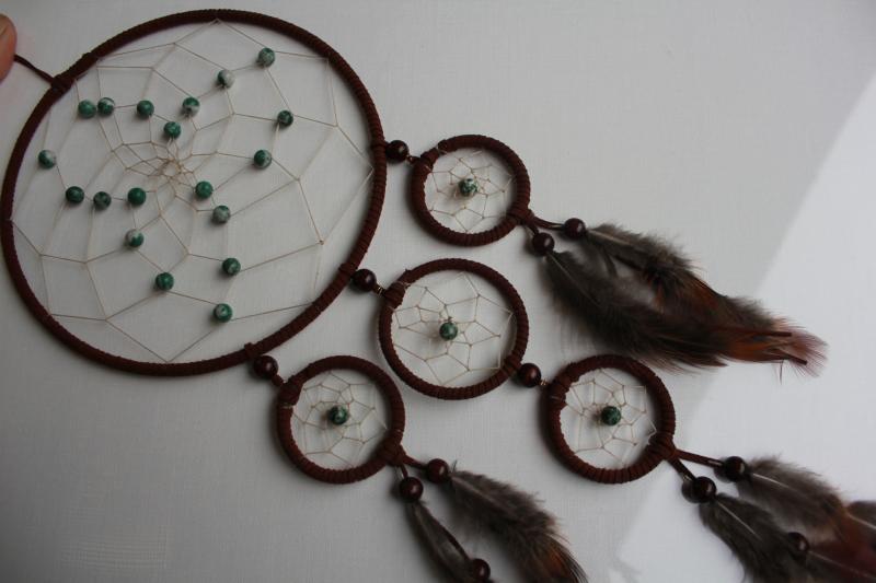 Wandschmuck- Handgefertigter Baumachat Dreamcatcher