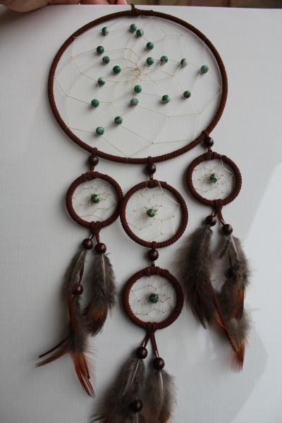 Wandschmuck- Handgefertigter Baumachat Dreamcatcher