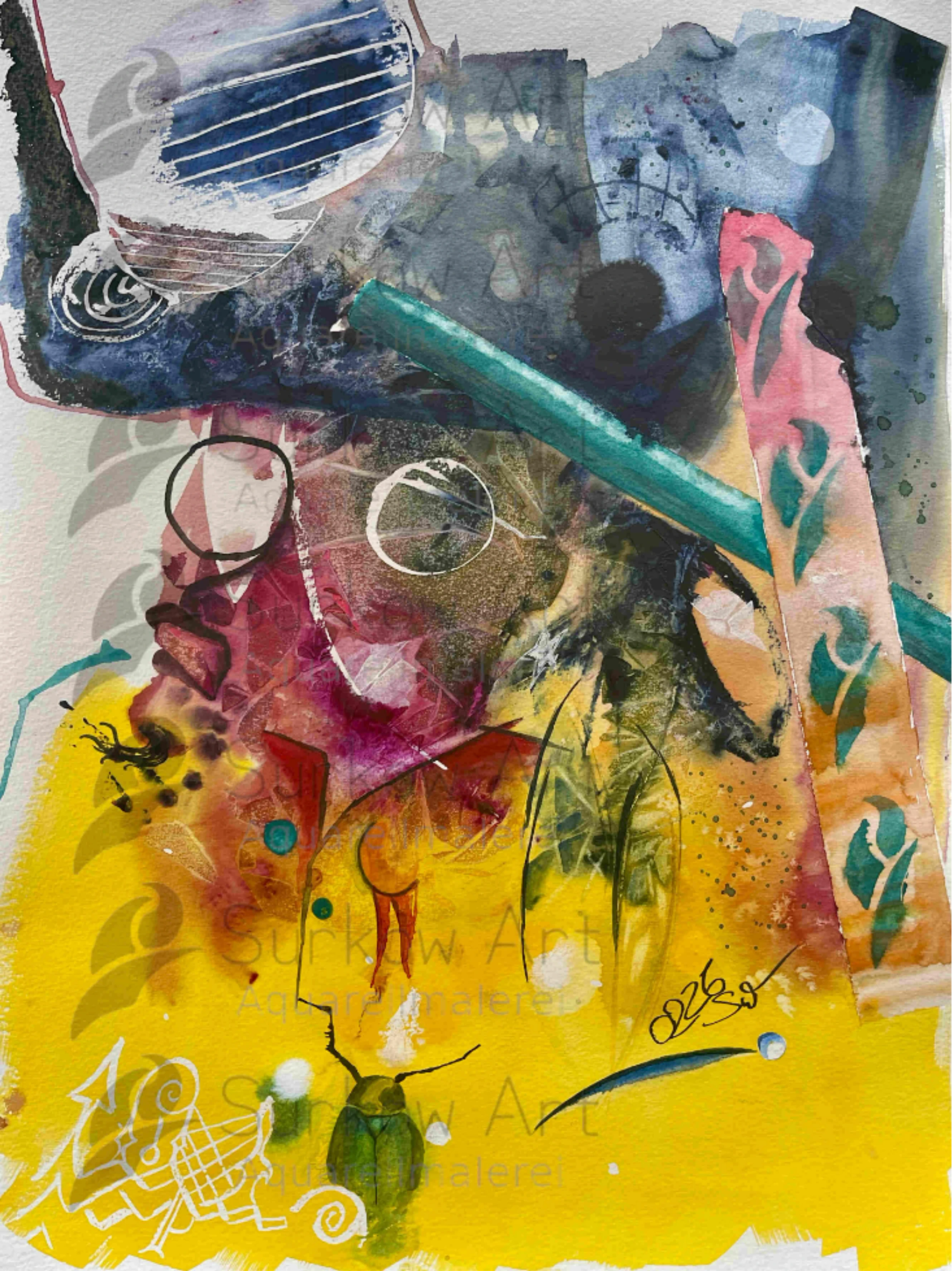 Aqaurell Konzept mit Hut von Surkow Art 
Künstler: Paul Surkow