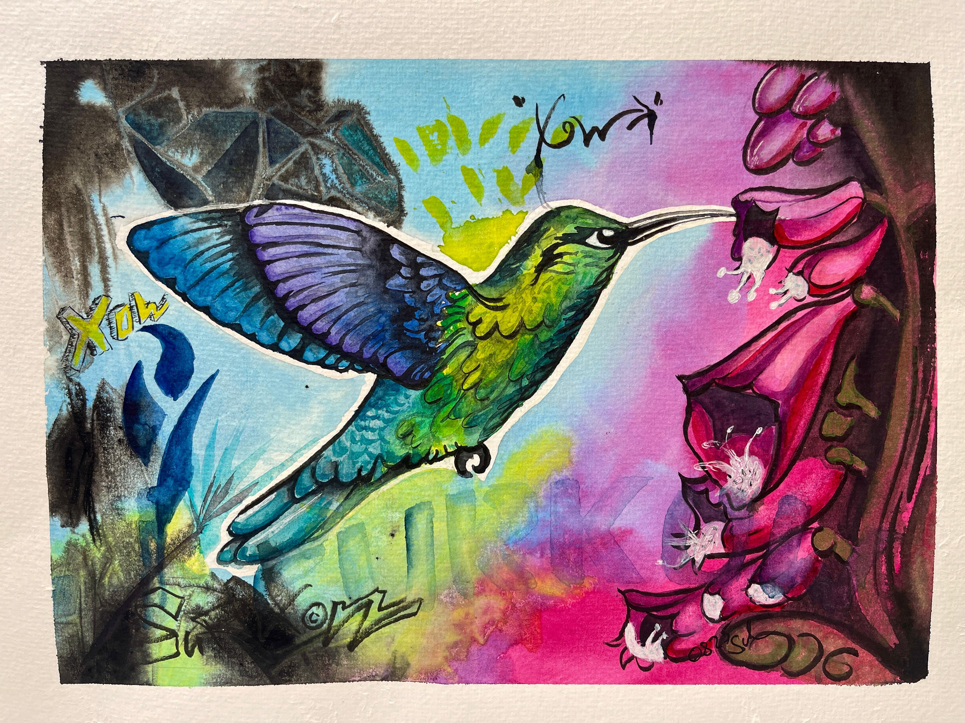 Aquarell Kolibri Bunt Surkow Art
Künstler Paul Surkow