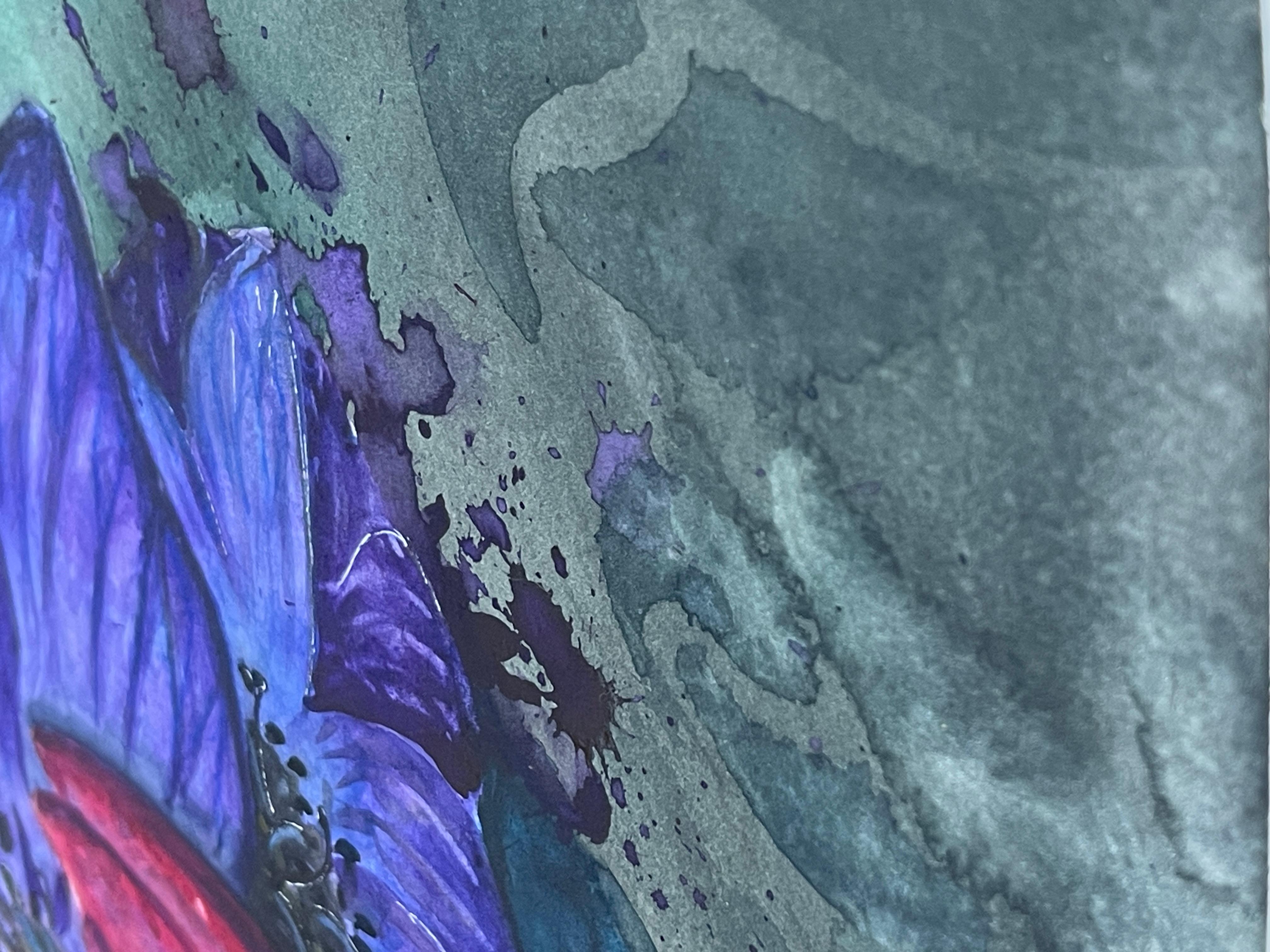 Aquarell Chamäleon mit Eisenhut Surkow Art
Künstler: Paul Surkow