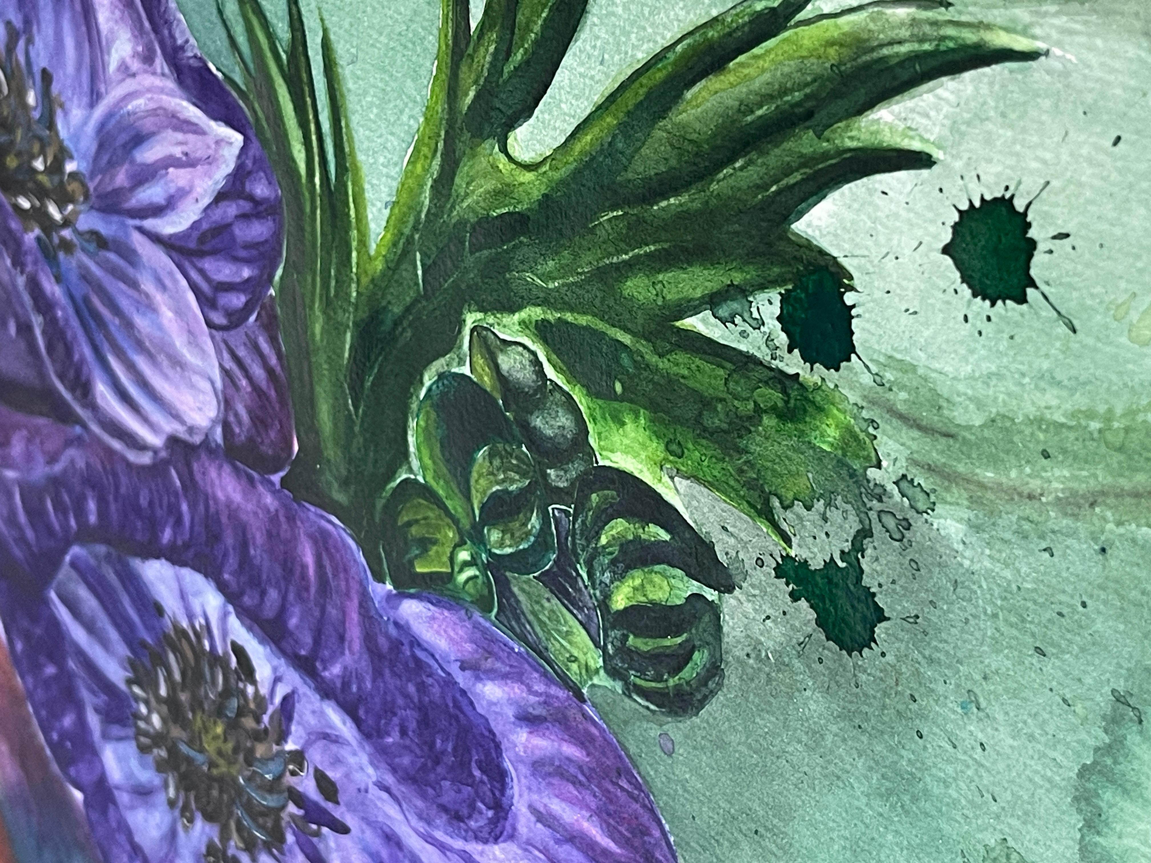 Aquarell Chamäleon mit Eisenhut Surkow Art
Künstler: Paul Surkow