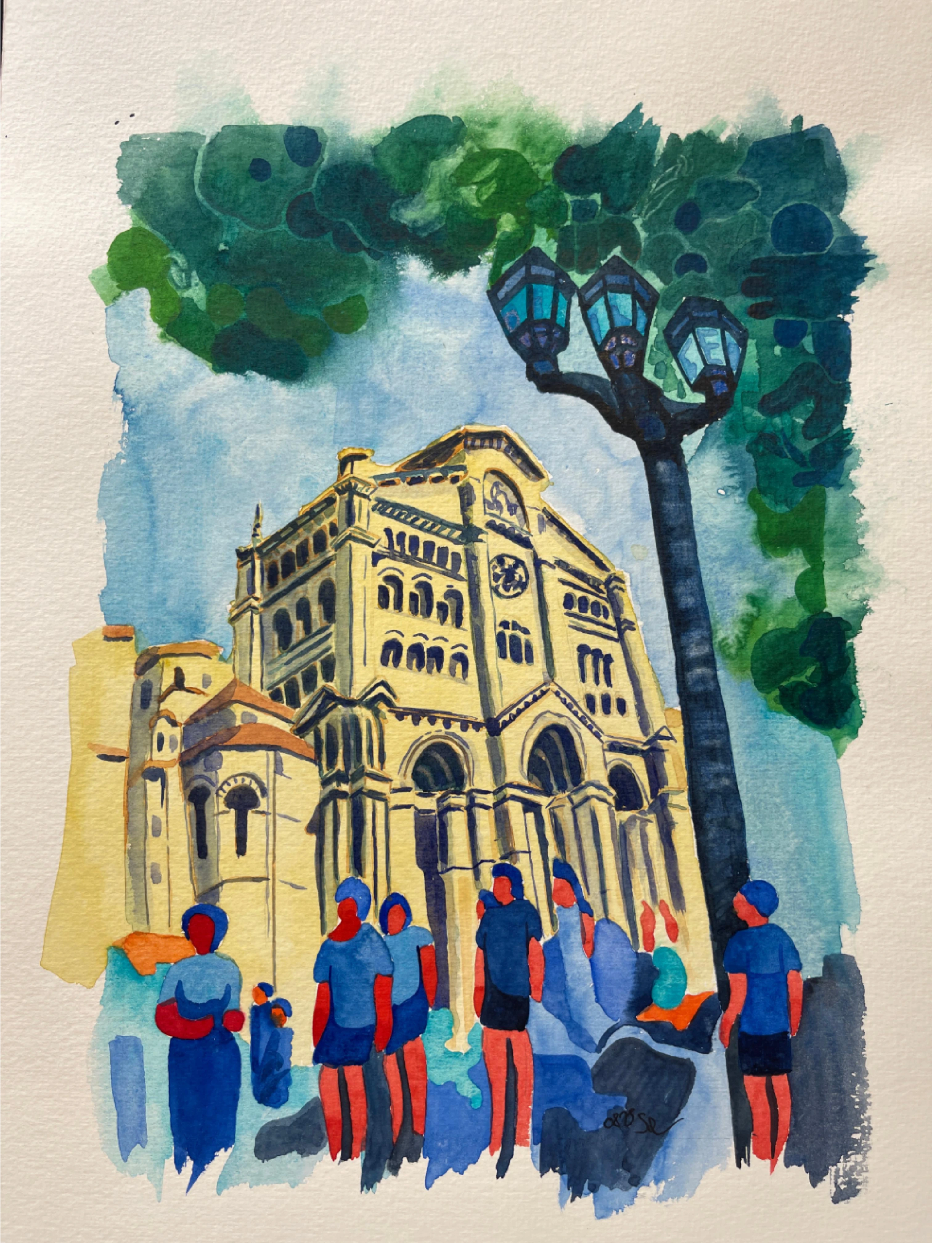 Aquarell Kathedrale Notre Dame Surkow Art
Künstler Paul Surkow