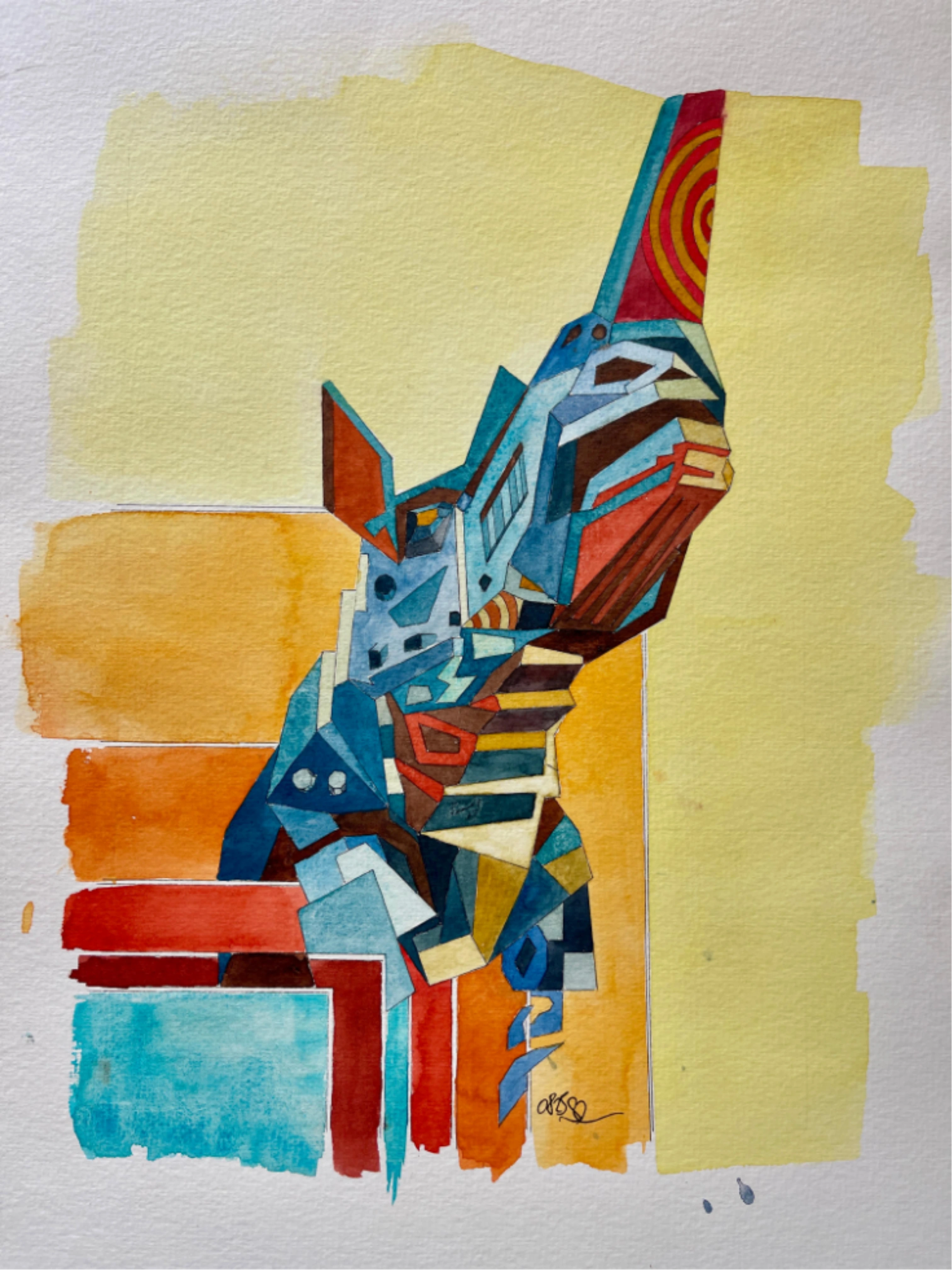 Aquarell Nashorn Surkow Art
Künstler Paul Surkow