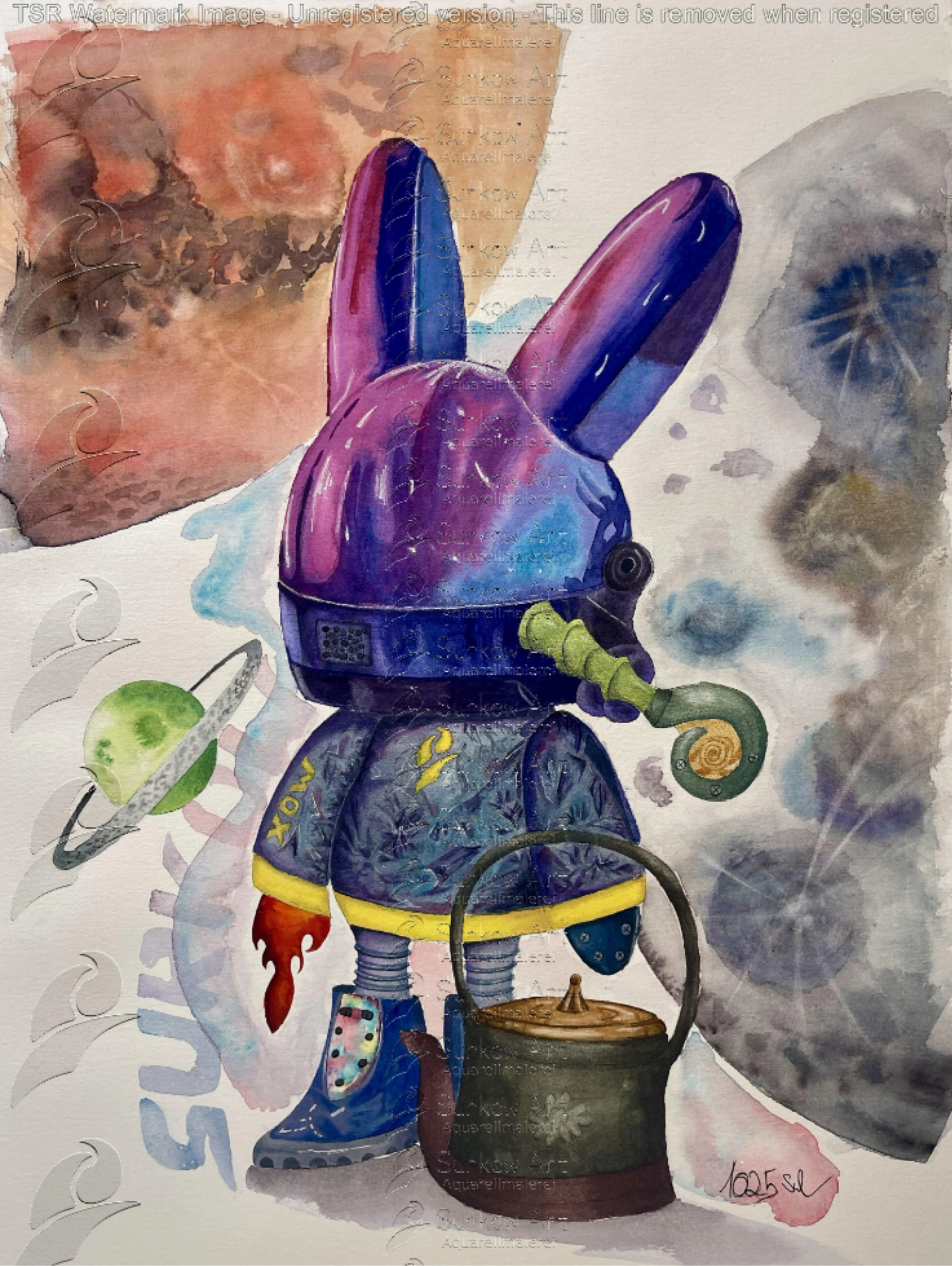 Aquarell Spaceman Surkow Art
Künstler: Paul Surkow