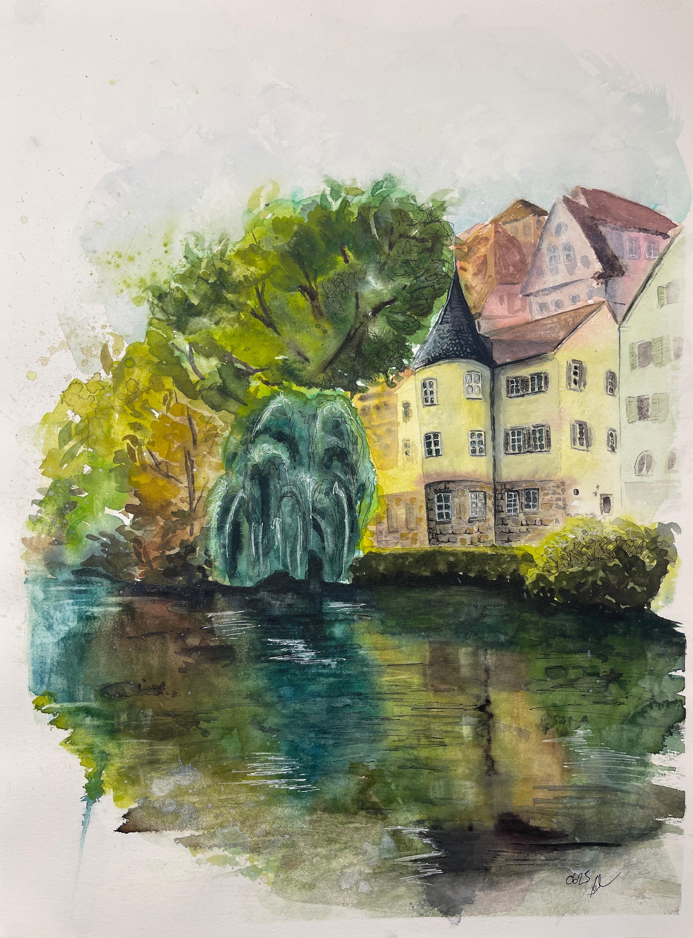 Aquarell Tübingen Hölderlinturm Surkow Art
Künstler: Paul Surkow