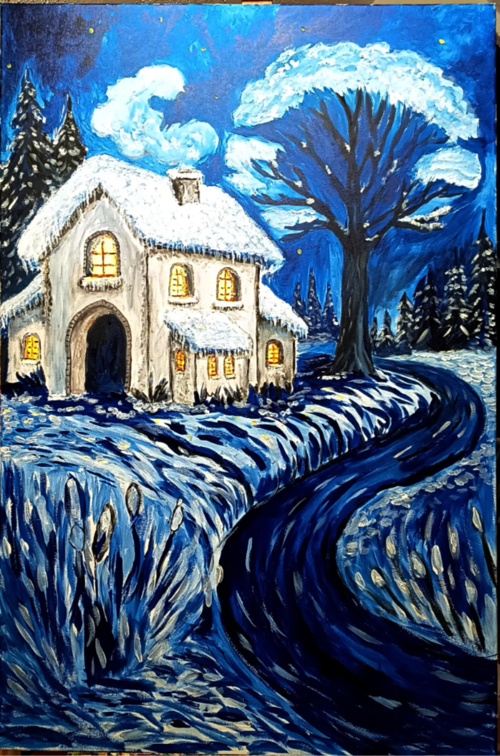 80 cm * 120 cm, Acryl auf Leinwand, Werk 67 in 2025