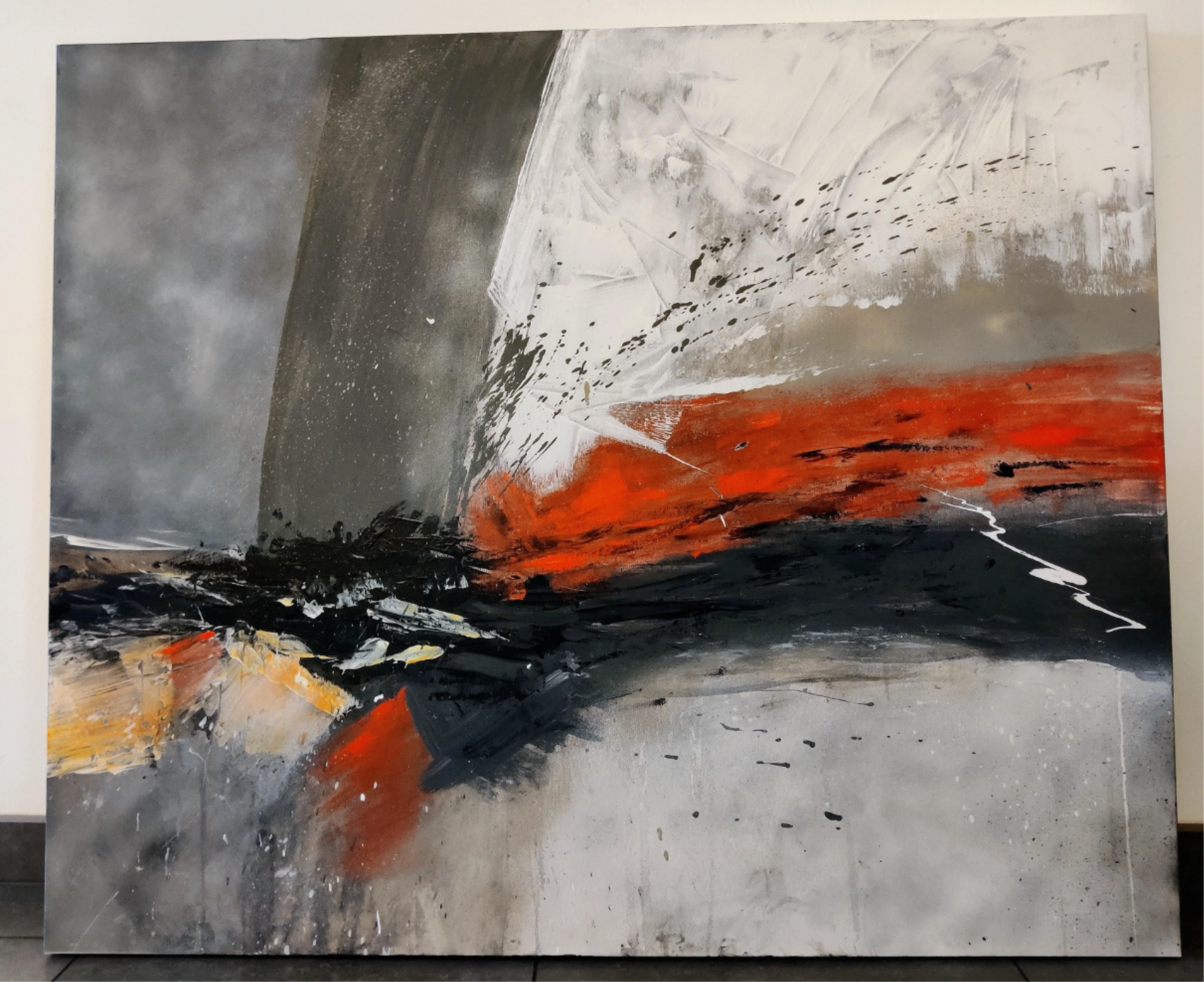 Acryl- Mischtechnik 100 x 120 cm
Ein Eyecatcher - besticht durch harmonische und kraftvolle Elemente.